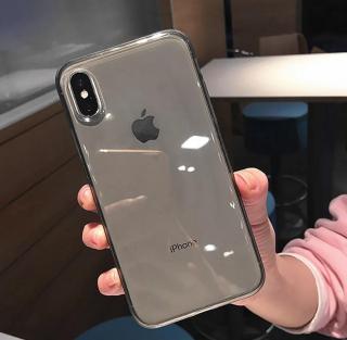 Průhledné TPU pouzdro Lovecom pro iPhone XS Max Barva: Černá