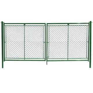 Brána dvoukřídlá 100 x 360 cm FAB zelená
