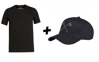 Dárková sada oblečení AXE - tričko SMALL AXE+ kšiltovka AXE BLACK