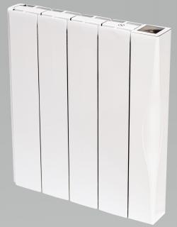 Elektrický radiátor 1000W 58x49x8cm bílý hliníkový IQ Line Stone WiFi s akumulací