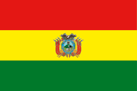Bolívie se znakem vlajka
