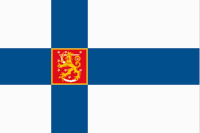 Finsko se znakem vlajka