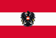 Rakousko se znakem vlajka