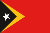 Timor Leste (Východní Timor) vlajka