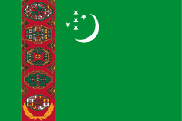 Turkmenistán vlajka