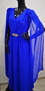 Dlouhé společenské šaty AFRODITA královsky modré