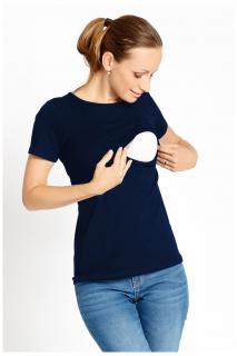 Kojící tričko NAVY krátký rukáv Velikost: L