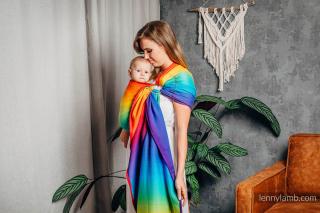 LennyLamb Ring Sling Rainbow Baby - délka 1,8 m Typ skladu: Nařasený sklad