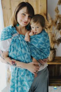 Little Frog Ring Sling Azure Glimmer Velikost: S