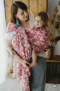 Little Frog Ring Sling Carmine Glimmer Velikost: L