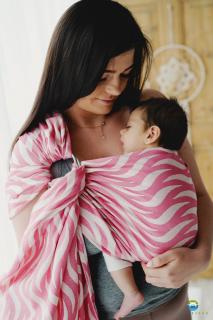 Little Frog Ring Sling Fuchsia Waves Velikost: M