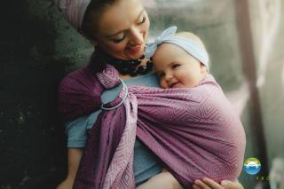 Little Frog Ring Sling Peony Cube Velikost: M