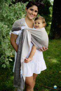 Little Frog Ring Sling Tencel Smokey Cube Velikost: M