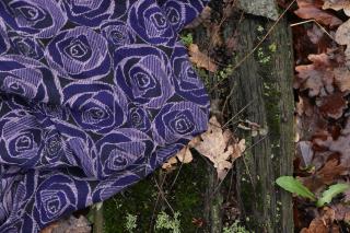 Yaro Ring Sling Roses Duo Violet Lilac Tencel Seacell