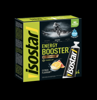 Isostar ENERGY BOOSTER GEL COFFEIN 4x29ml CITRUSOVÉ PLODY exp. 31.5.2024