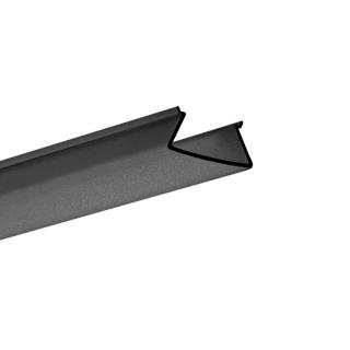 Difuzor KLUŚ FOLED-27 pro LED hliníkové profily |černý Délka: 1m