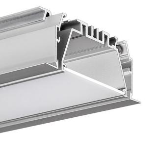 Systém LED hliníkových profilů do sádrokartonu MOD-KOL-50 |stříbrná anoda Délka: 2m