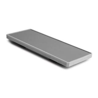 Záslepka KLUŚ KIDES-DUO pro LED hliníkové profily |stříbrná anoda a šedá guma