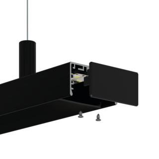 Záslepka KLUŚ LIPOD-50 pro LED hliníkové profily |černá