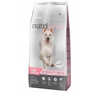 Nutrilove GRANULE pro psy Sensitive All Breeds s jehněčím 12 kg