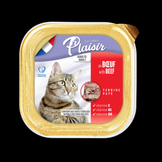 Plaisir cat VANIČKA pro dospělé i kastrované kočky s hovězím 100 g