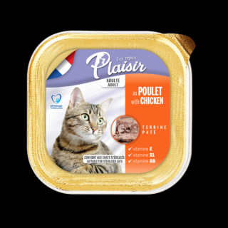 Plaisir cat VANIČKA pro dospělé i kastrované kočky s kuřecím 100 g