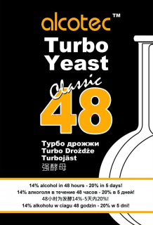 Alcotec Turbo kvasnice 48 hodin 14-20% (pro cukerný kvas)