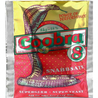 COOBRA 8 Turbo kvasnice 18% (pro cukerný kvas)