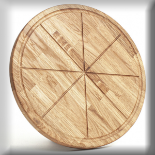 Dřevěný talíř pod pizzu 250 mm