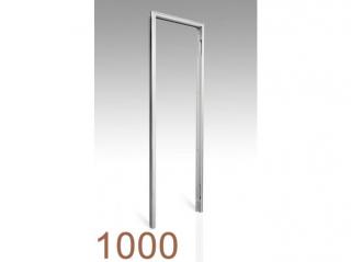 1000mm - skrytá zárubeň AKTIVE GLASS Orientace otevírání: Levá, Povrch: Barva - RAL, Průchozí výška: 197cm, Typ příčky: SDK