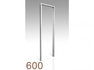 600mm - skrytá zárubeň AKTIVE GLASS Orientace otevírání: Levá, Povrch: Barva - RAL, Průchozí výška: 197cm, Typ příčky: SDK