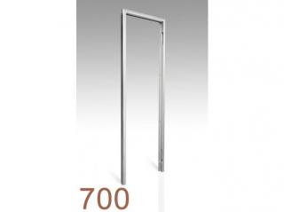 700mm - skrytá zárubeň AKTIVE GLASS Orientace otevírání: Levá, Povrch: Barva - RAL, Průchozí výška: 197cm, Typ příčky: SDK