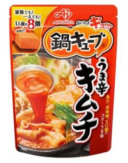 Ajinomoto Nabe Cube Uma Spicy Kimchi Stock 8p