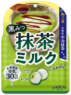 SENJAKU KUROMITSU MATCHA MILK CANDY - black sugar syrup & matcha flavor 65g