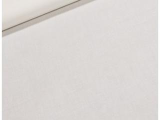 Kanafas jednobarevný - bílá - látka - plátno - bavlna - metráž - 140 cm