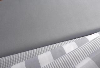 Kanafas jednobarevný - šedá - látka - plátno - bavlna - metráž - 140 cm