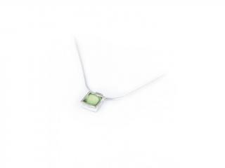 Stříbrný náhrdelník s apple quartz - Ag 925/1000 - Shablool