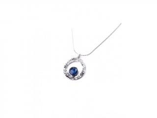 Stříbrný náhrdelník s kyanitem - Ag 925/1000 - Shablool