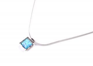 Stříbrný náhrdelník s opálem - Ag 925/1000 - Shablool