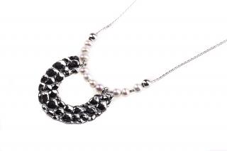 Stříbrný náhrdelník s perlami - Ag 925/1000 - Shablool