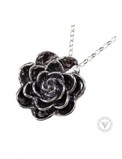 Stříbrný náhrdelník s přívěskem ve tvaru květu - Ag 925/1000 - Shablool