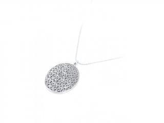 Stříbrný náhrdelník s výrazným přívěskem - Ag 925/1000 - Shablool