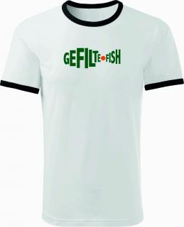 Tričko - GefilteFish bílé - zelený potisk Trička dospělí + děti: 10 let