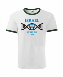 Tričko - ISRAEL - It's in my DNA - bílé Trička dospělí + děti: XL