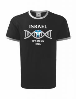 Tričko - ISRAEL - It's in my DNA - černé Trička dospělí + děti: XL
