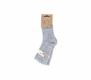 Merino ponožky světle šedé Velikost: 24-26