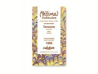CUKRFREE tmavá čokoláda 100% Tanzanie s kešu