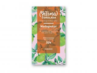 Mléčná čokoláda 50% Madagaskar se zelenými mandarinkami