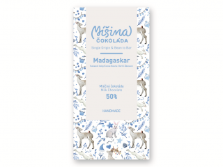 Mléčná čokoláda 50% Madagaskar ve vánočním obalu