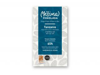 Tmavá čokoláda 65% Tanzanie s mořskou solí